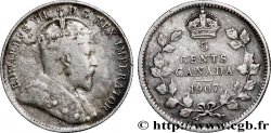 CANADA 5 Cents Édouard VII ‘Maple” 1907 