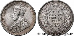 INDES BRITANNIQUES 2 Annas Georges V 1917 Calcutta