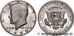 ÉTATS-UNIS D&nbsp;AMÉRIQUE 1/2 Dollar Proof Kennedy 1980 San Francisco