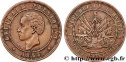 HAÏTI 20 Centimes président Geffrard 1863 Heaton