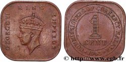 MALAISIE 1 Cent Commission Monétaire de Malaisie Georges VI 1943 