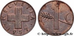 SUISSE 1 Centime 1957 Berne