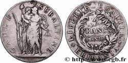ITALIE - GAULE SUBALPINE 5 Francs an 10 1802 Turin