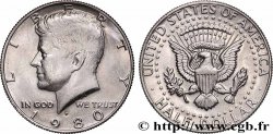 ÉTATS-UNIS D&nbsp;AMÉRIQUE 1/2 Dollar Kennedy 1980 Philadelphie
