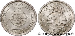 ANGOLA 20 Escudos emblème du Portugal 1952 