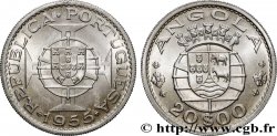 ANGOLA 20 Escudos emblème du Portugal 1955 