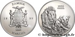 ZAMBIE 5000 Kwacha Proof Lions 1999 
