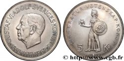 SUÈDE 5 Kronor 80ème anniversaire de Gustave VI Adolf 1962 