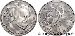 BELGIQUE 5 Ecu Proof 50e anniversaire de l’ONU 1995 