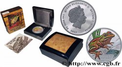 TUVALU 1 Dollar Proof Rainette verte et dorée 2017 Perth