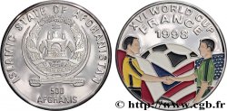 AFGHANISTAN 500 Afghanis Proof XVIe coupe du Monde de football France 1998 1996 