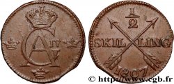 SUÈDE 1/2 Skilling Gustave IV Adolphe 1807 