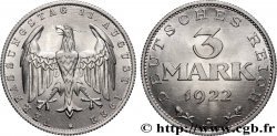 DEUTSCHLAND 3 Mark Jour de la Constitution 1922 Berlin