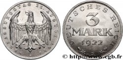 ALEMANIA 3 Mark Jour de la Constitution 1922 Berlin