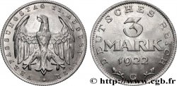 ALEMANIA 3 Mark aigle 1922 Karlsruhe