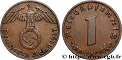 GERMANY 1 Reichspfennig aigle et swastika 1937 Stuttgart