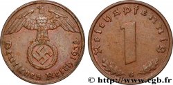 GERMANY 1 Reichspfennig aigle et swastika 1938 Karlsruhe