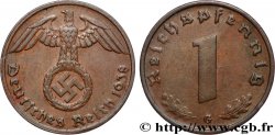 ALLEMAGNE 1 Reichspfennig aigle et swastika 1938 Karlsruhe