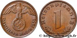 ALEMANIA 1 Reichspfennig aigle et swastika 1939 Karlsruhe