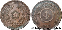 PARAGUAY 4 Centesimos 1870 Heaton