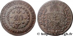 BRÉSIL 20 Réis Pierre Ier du Brésil 1830 Bahia TTB 