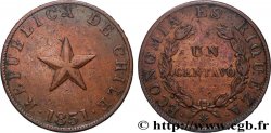 CHILI 1 Centavo 1851 