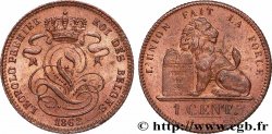 BELGIQUE 1 Centime Léopold Ier 1862 Bruxelles SUP 