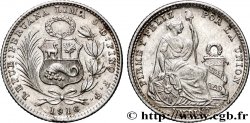 PERU 1 Dinero “Liberté”assise 1916 Lima