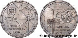 PORTUGAL 200 Escudos la partition du Monde en 1494 1994 Lisbonne