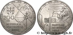 PORTUGAL 200 Escudos la partition du Monde en 1494 1994 Lisbonne