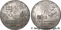 PORTUGAL 200 Escudos la partition du Monde en 1494 1994 Lisbonne