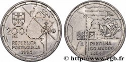 PORTUGAL 200 Escudos la partition du Monde en 1494 1994 Lisbonne