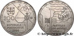 PORTUGAL 200 Escudos la partition du Monde en 1494 1994 Lisbonne