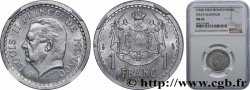 MONACO Essai de 1 Franc aluminium Louis II n.d. Paris