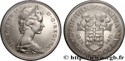 CANADA 1 Dollar centenaire de l’intégration de la Colombie Britannique 1971 