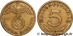 ALLEMAGNE 5 Reichspfennig 1936 Karlsruhe
