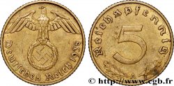 ALLEMAGNE 5 Reichspfennig aigle surmontant une swastika 1938 Berlin