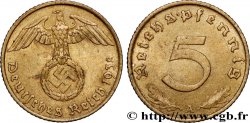 ALLEMAGNE 5 Reichspfennig aigle surmontant une swastika 1938 Berlin
