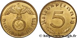 ALLEMAGNE 5 Reichspfennig aigle surmontant une swastika 1939 Berlin