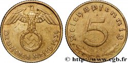 ALEMANIA 5 Reichspfennig aigle surmontant une swastika 1939 Berlin