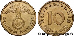 GERMANY 10 Reichspfennig aigle surmontant une swastika 1938 Berlin