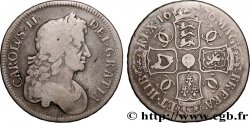 ROYAUME-UNI 1 Crown Charles II / armes tranche type V. OCTAVO 1676 