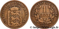 ANTILLES DANOISES (ÎLES VIERGES) 1 Cent au nom de Frédéric VII 1859 Altona