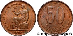 ESPAGNE 50 Centimos monnayage républicain 1937 Madrid