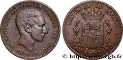 ESPAGNE 10 Centimos Alphonse XII 1879 Oeschger Mesdach & CO