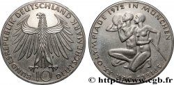 ALLEMAGNE 10 Mark XXe J.O. Munich- Basket-ball et canoeing 1972 Stuttgart