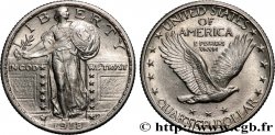 ÉTATS-UNIS D&nbsp;AMÉRIQUE 1/4 Dollar Liberty 1918 Philadelphie
