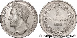 BELGIQUE 5 Francs Léopold Ier tête laurée 1849 
