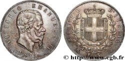 ITALIE - ROYAUME D ITALIE - VICTOR-EMMANUEL II 5 Lire 1874 Milan
