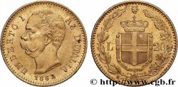 GOLD, PALLADIUM & PLATINUM INVESTMENT 20 Lire Umberto Ier 1882 Rome